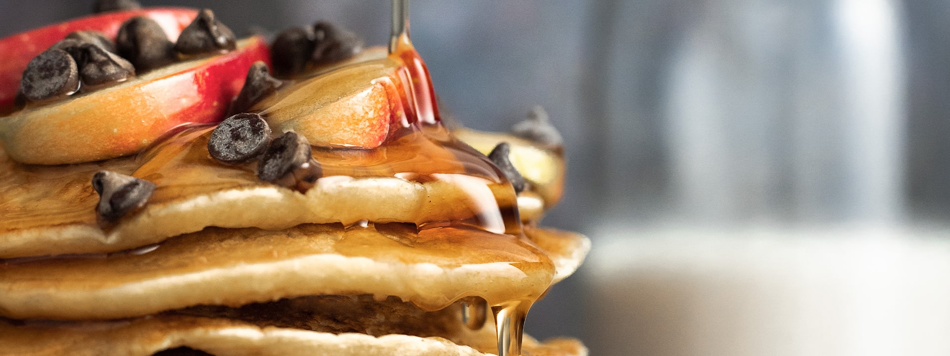 Pancakes Chips De Chocolate Y Manzana