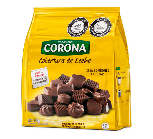 cobertura de chocolate de leche