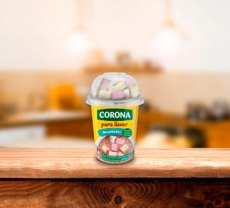 Corona para llevar con Masmelos
