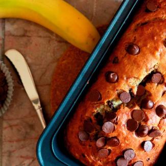 Destacada Torta de Banano con Chocolate