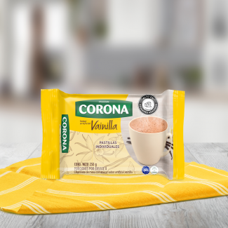 Chocolate Corona Sabor artificial vainilla 250gr