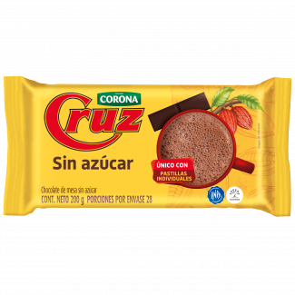 Chocolate sin azúcar Cruz